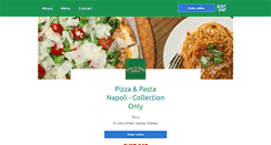 Desktop Screenshot of pizzaandpastanapoli-galway.com